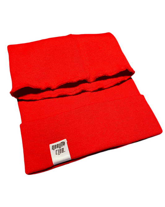 Red Floppy Beanie